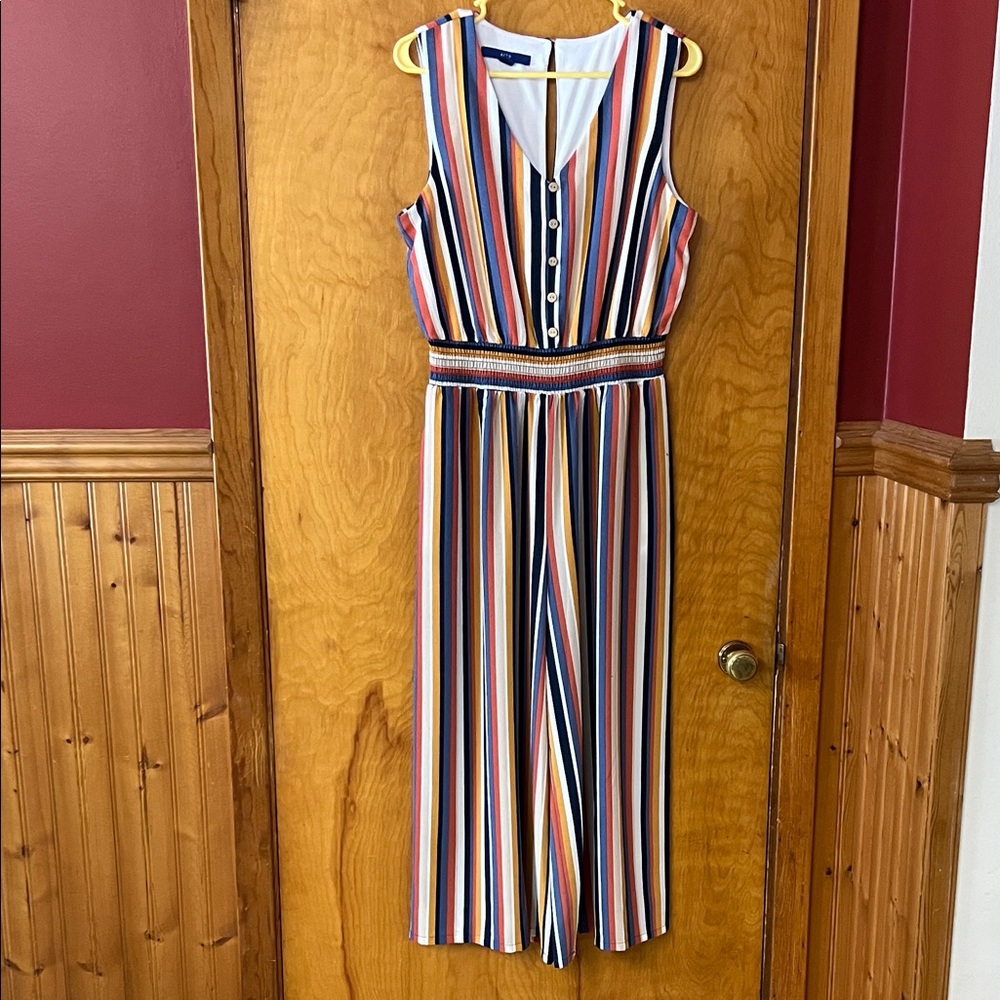 Apt. 9 Multicolor Striped Jumpsuit